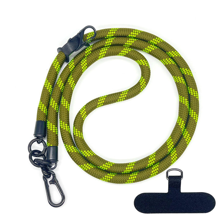 10 mm Climbing Rope Telefon mobil Garnitură Lankard Garnitură reglabilă Crossbody Telefon mobil curea cu Curea de cameră cu curea de cameră anti-pierdere a gâtului