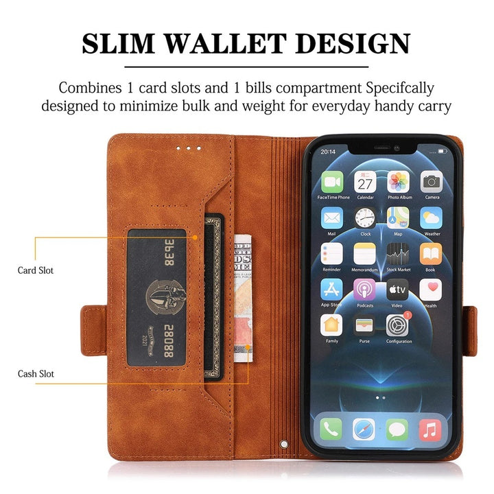 Flip Wallet Protector Supter Card Card Carcasă