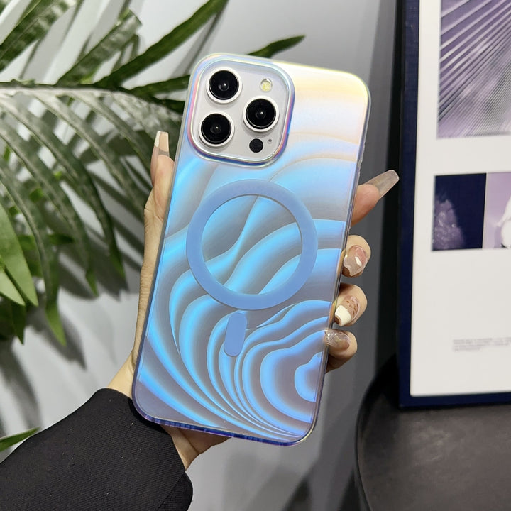 Laser Gradient Drop-resistant Frosted Magnetic Phone Case