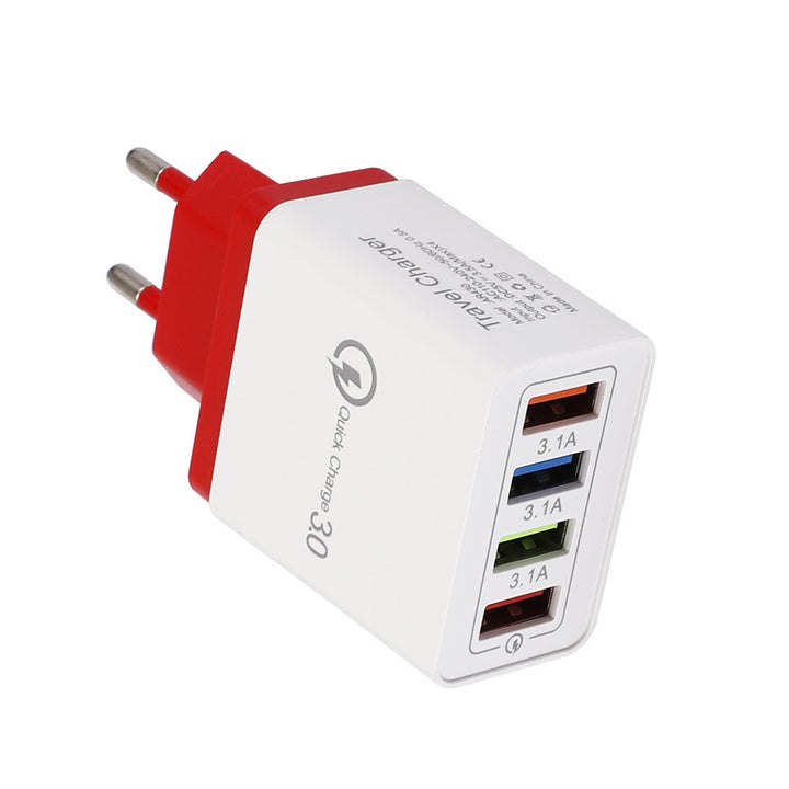 Încărcător USB Quick Charge 3.0 4 Adaptor pentru telefon pentru tabletă Portabil Portabil Mobile încărcător rapid