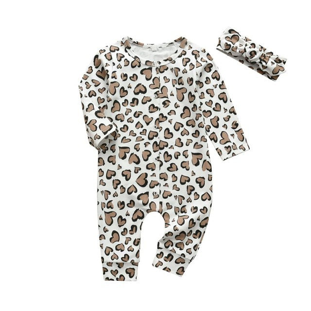 Baby print jumpsuit