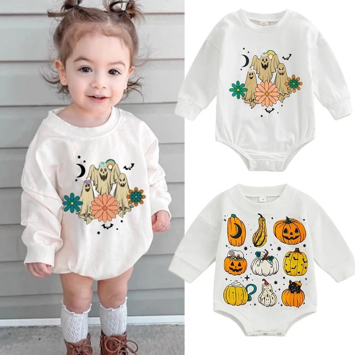 Europa și America Baby Onesie Cute Halloween Pumpkin