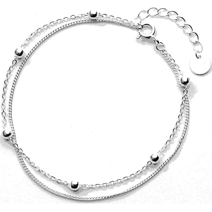 Sterling Silver Simple Versatile Bracelet Women