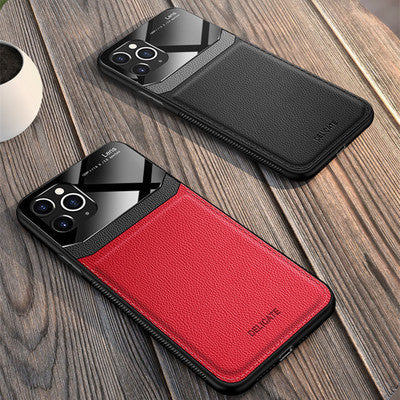 Anti-drop leather phone case