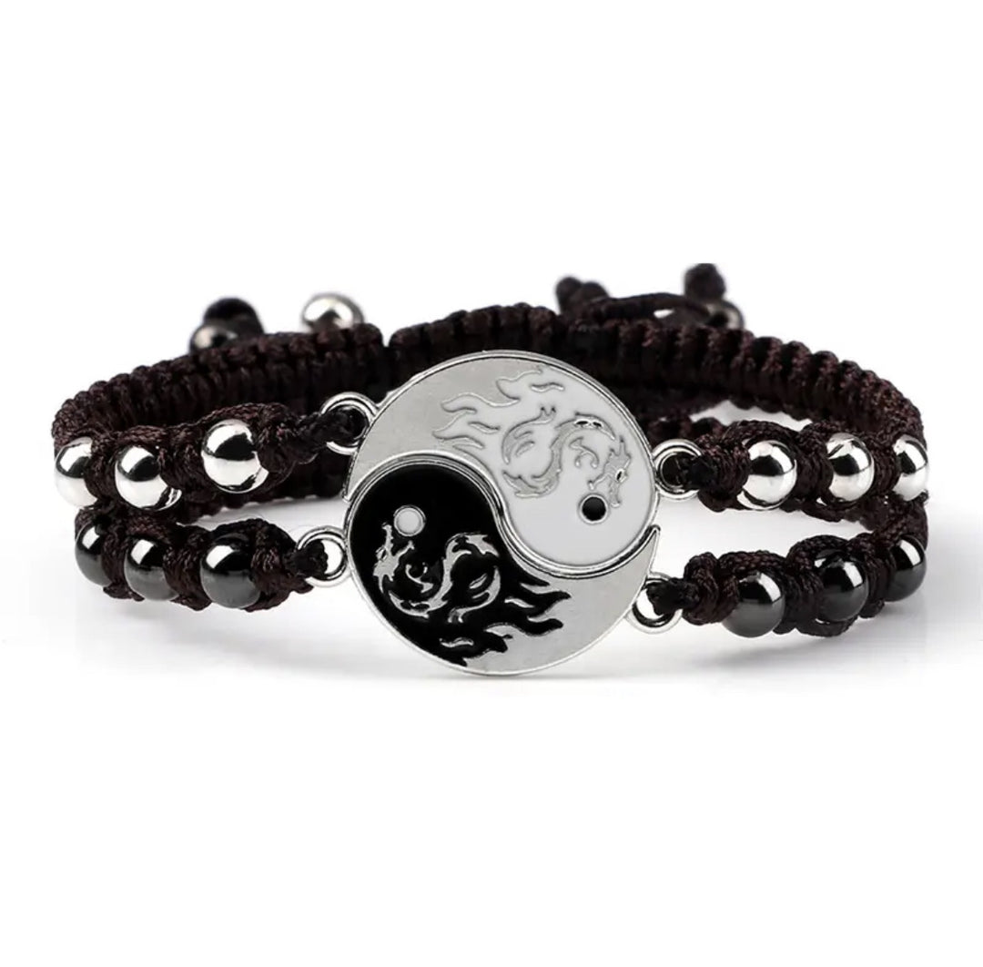 New Magnet Taiji Dragon Totem Yin And Yang Fashion Bracelet