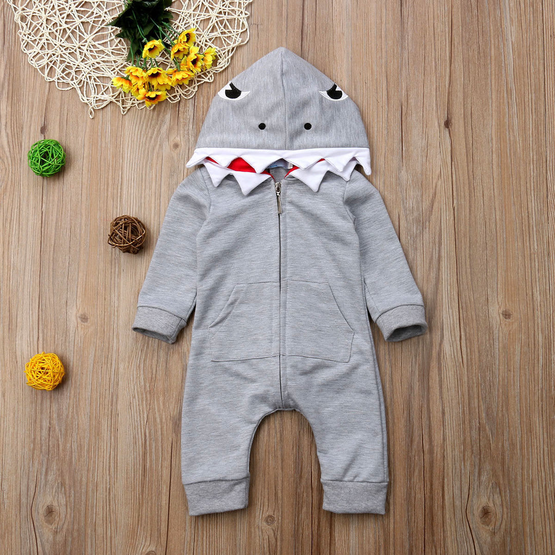 Cartoon shark hooded robes