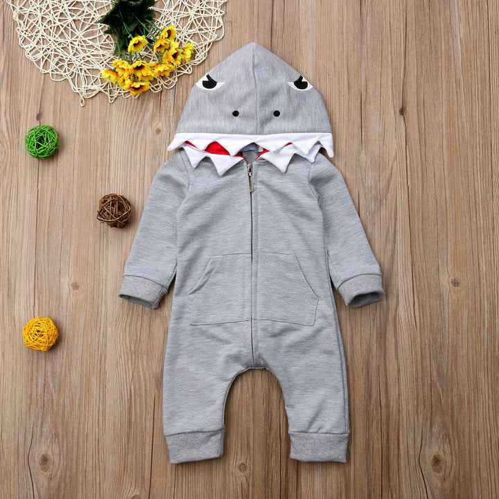 Cartoon shark hooded robes