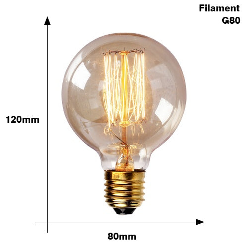 Bulb Edison E27 220V 40W ST64 A19 T45 G80 G95 G125 Iluminat cu fulg cu fulg incandescent