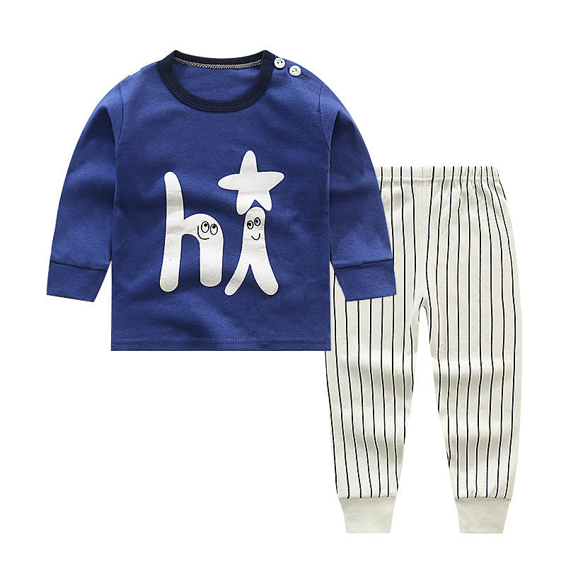 Long sleeve solid color children's clothing