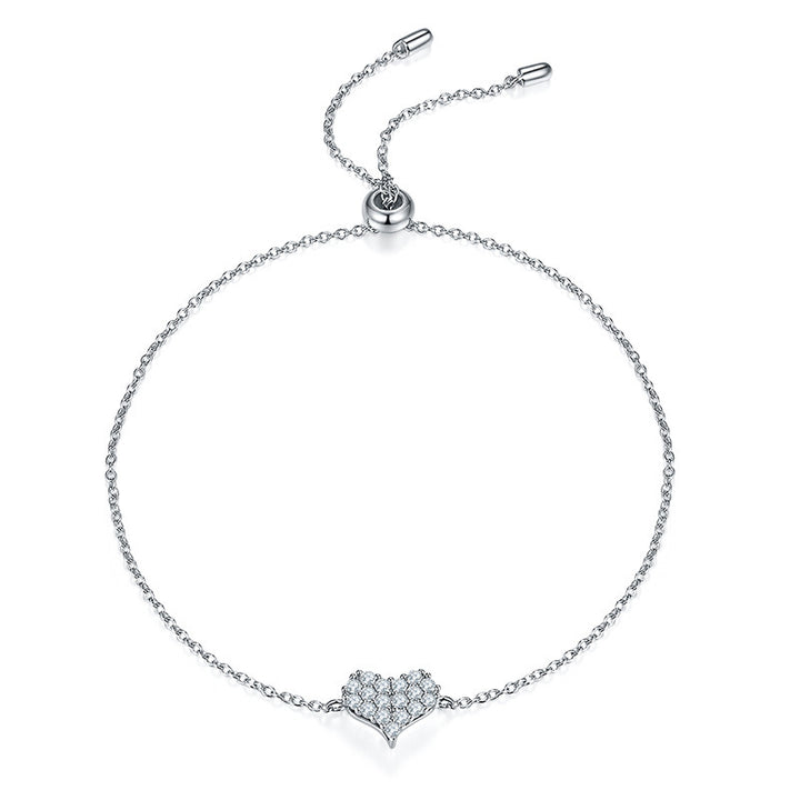 Brățară simplă în stil inse 925 Sterling Silver Diamond Sweet Cool