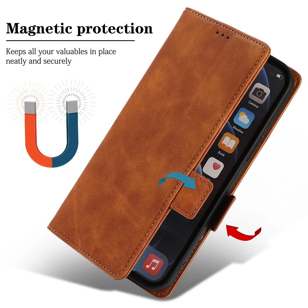 Flip Wallet Protective Leather Card Holder Phone Case