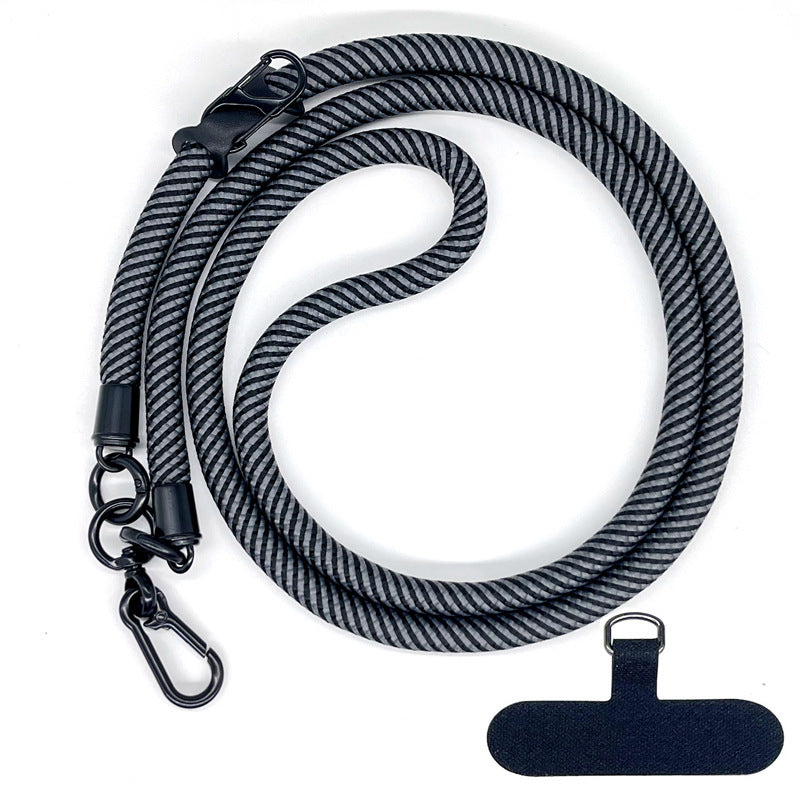 10 mm Climbing Rope Telefon mobil Garnitură Lankard Garnitură reglabilă Crossbody Telefon mobil curea cu Curea de cameră cu curea de cameră anti-pierdere a gâtului