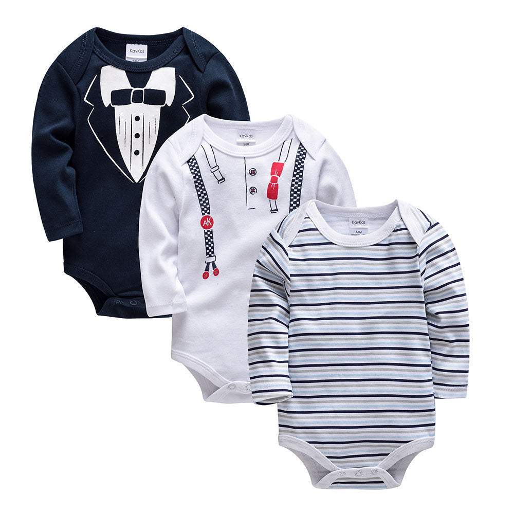 Long sleeve baby clothes cartoon newborn clothes