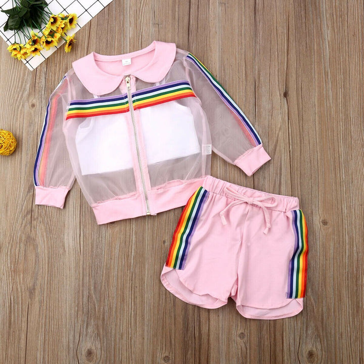 Baby girl summer jacket sports children's wear