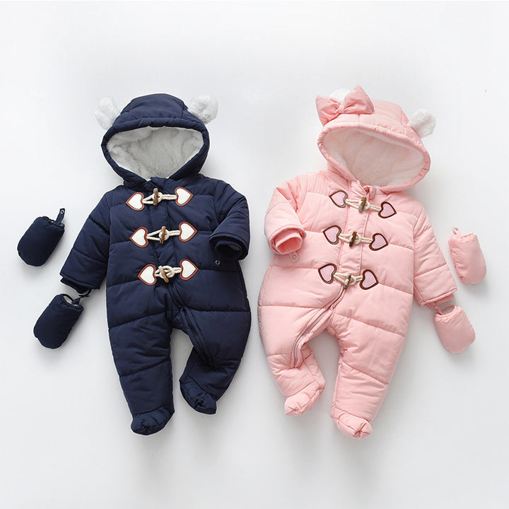 Baby Onesie Horn Buckle Hayi Baby Crawling Costum