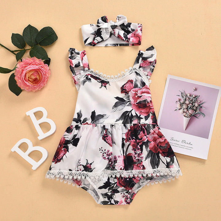 Baby print jumpsuit