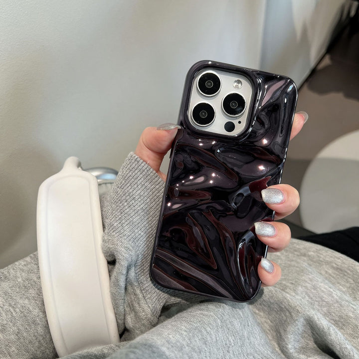 Electroplating Three-dimensional Wrinkled Phone Case