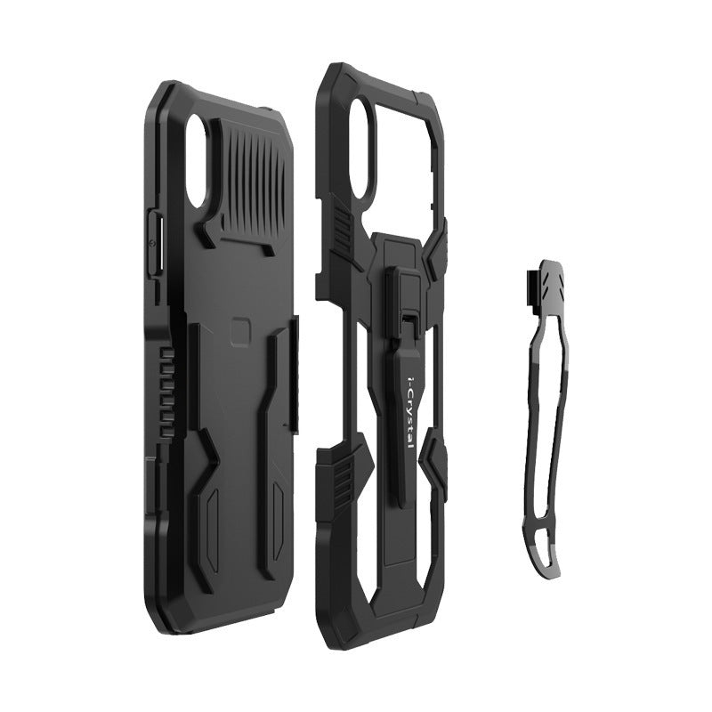 Two-in-one Mobile Phone Case With Magnetic Back Clip Bracket