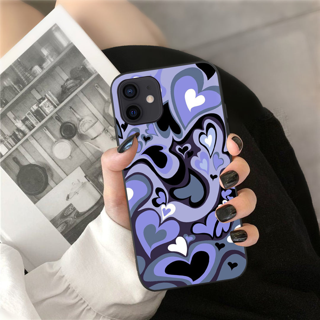 Mini Heart Phone Case Cover Geometric Painted