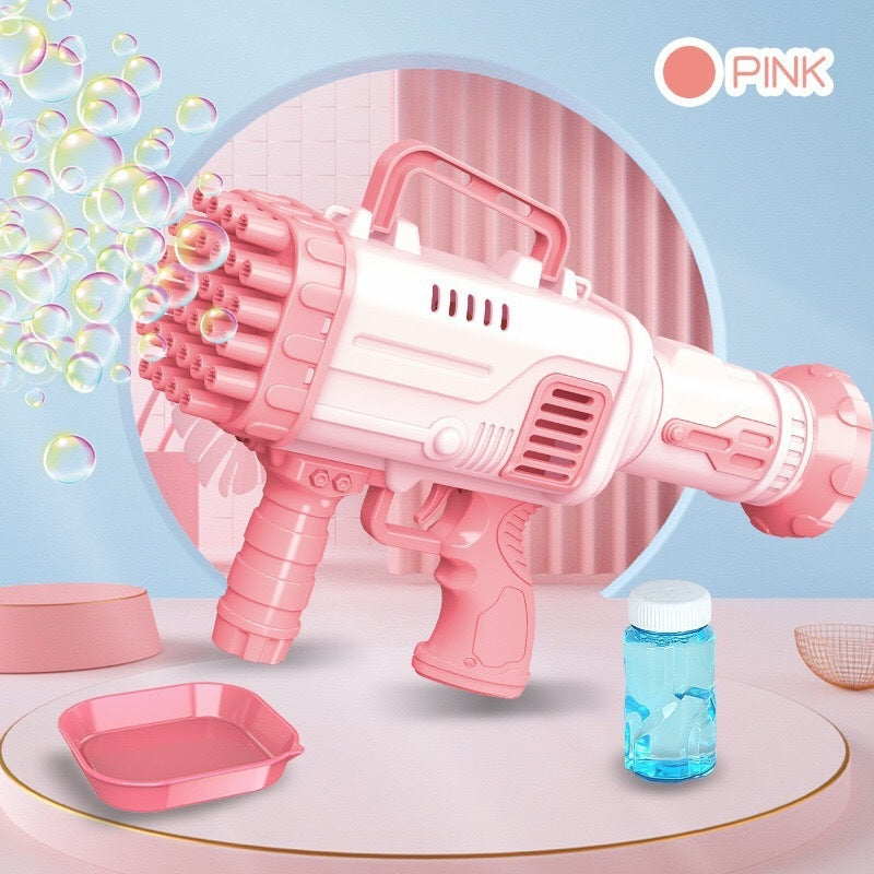 32 găuri Bazooka Bubble Machine Electric pentru copii Gatling Bubble Gun automat poros