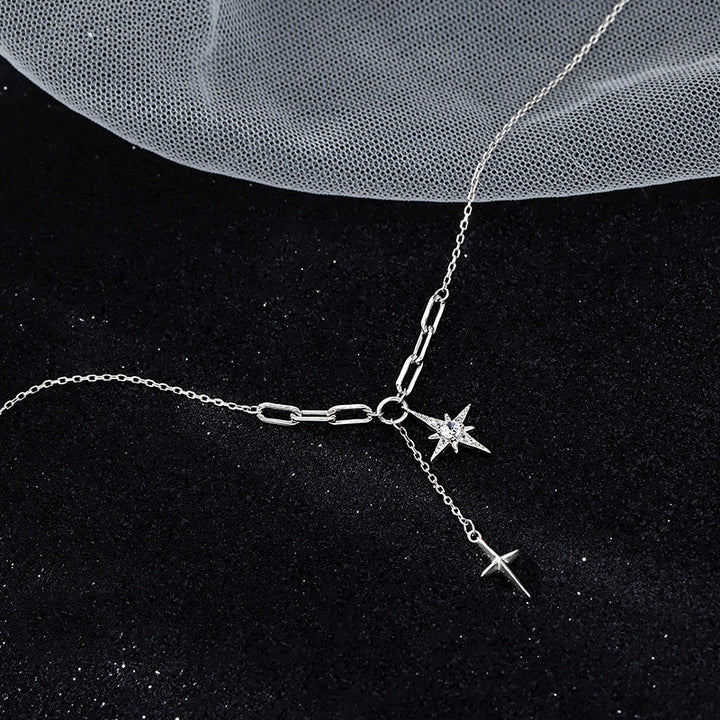 Women's Niche Sterling Silver Hexagram Necklace