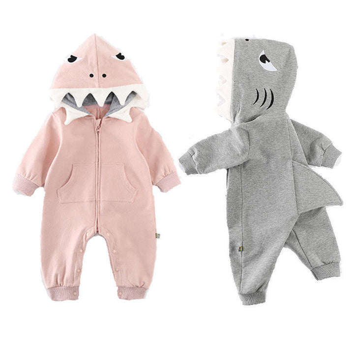 Cartoon shark hooded robes