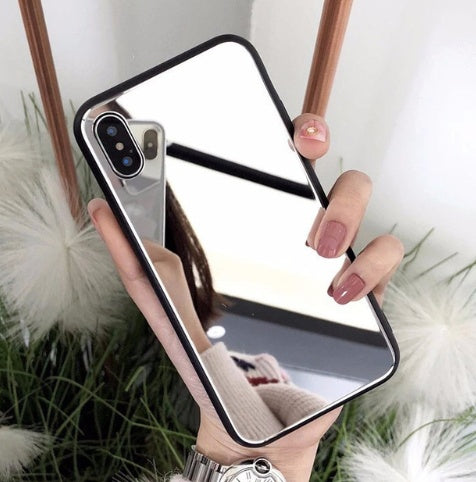 Compatibil cu Apple, carcasă pentru telefon cu oglindă iPhonex iPhone7/8plus Make-Up Self-Timer Glass