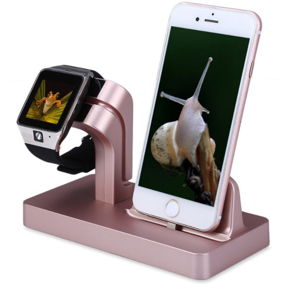 Compatibil cu Apple, compatibil cu Apple, 2 în 1 Încărcare Stație Dock Stație Desktop Cradle Stand pentru iPhone X 8 7 Plus 6s 5 5S SE pentru iPhone Watch I III Holder Charger