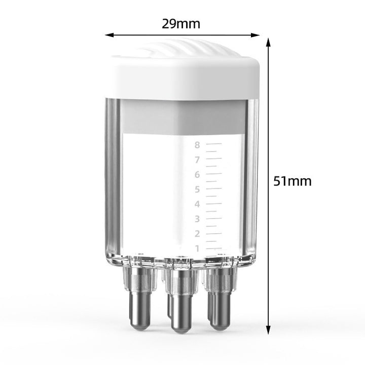 Creștere a părului Spacer inhalator hexagonal Masaj cu pieptene Fixarea părului Ulei esențial Ghid lichid Piele de pieptene