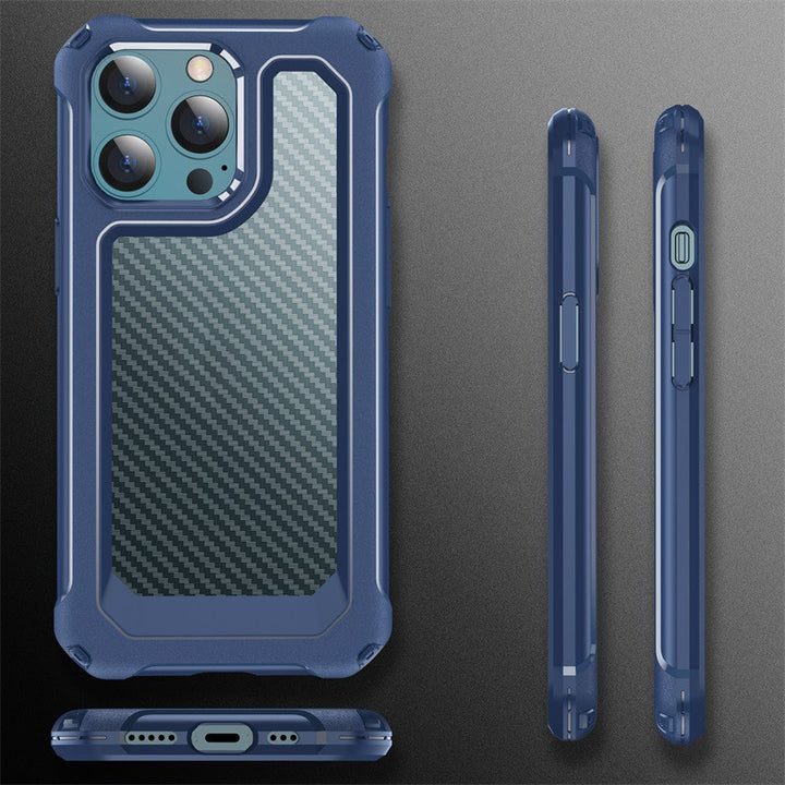 Carbon Fiber Pattern Shatter-resistant Mobile Phone Case