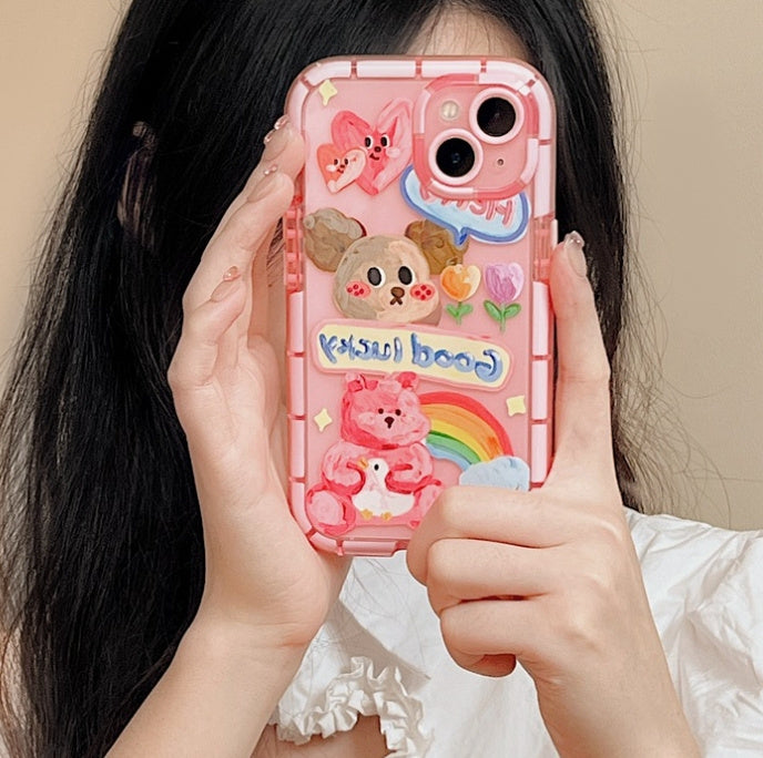 Cute Oil Painting Dog Phone Case