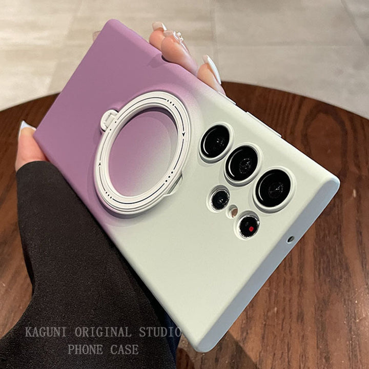 Creative Built-in Lens Film Gradient Magnetic Phone Case