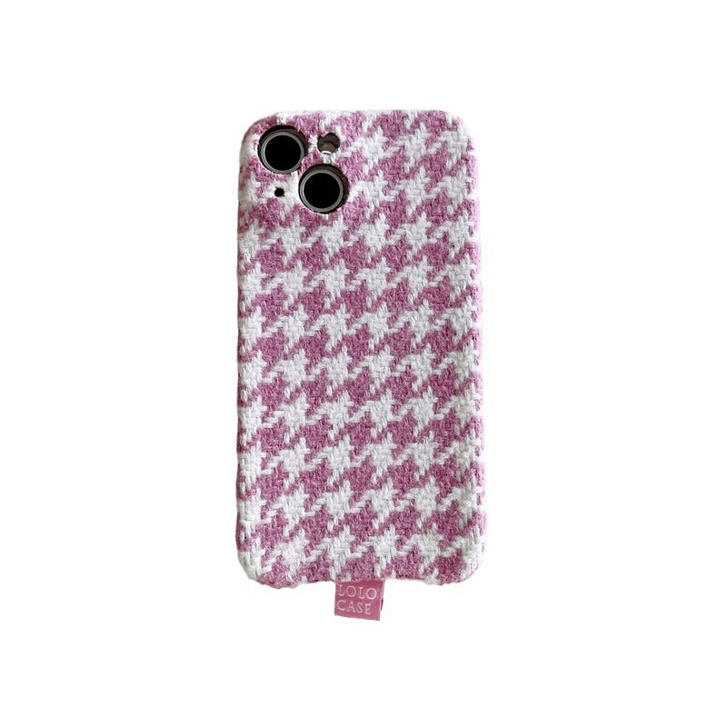 Ins Houndstooth Girl Phone Case Drop-resistant