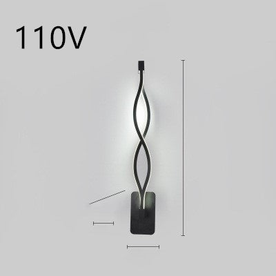 Lampa de perete cu LED -uri nordic lampa noptieră pentru dormitor minimalist