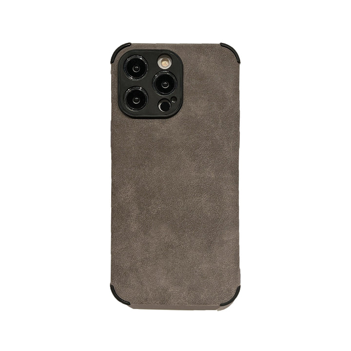 Solid Color Silicone Lambskin Phone Case