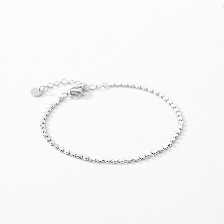 Women's Special-interest Design S925 Sterling Silver Sequined Bracelet