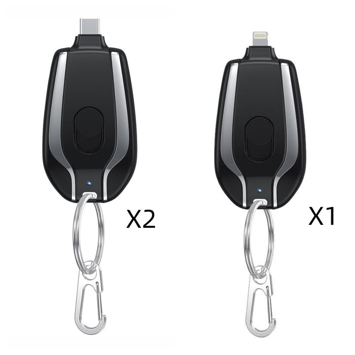 1500mAh Mini Power Pod Pod Cheychain încărcător cu tip-C ultra-compact mini pachete de baterii de încărcare rapidă de rezervă de rezervă