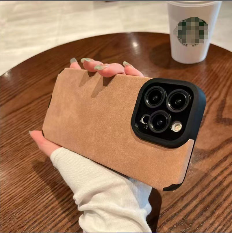 Korean Style Suede Drop-resistant Phone Case