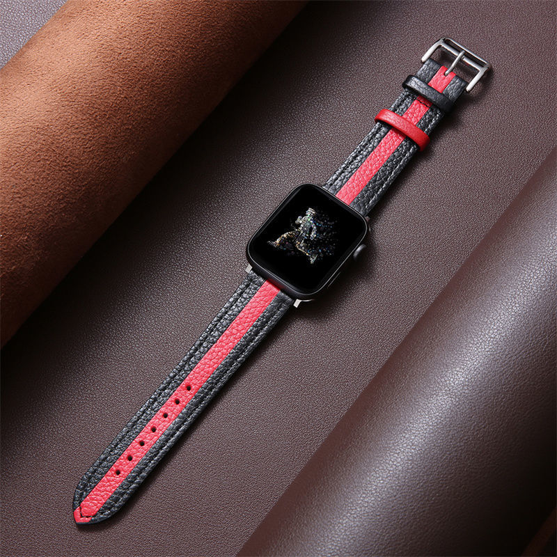 Flat Direct Oral Layer Cowhide Leather Watch Wristband