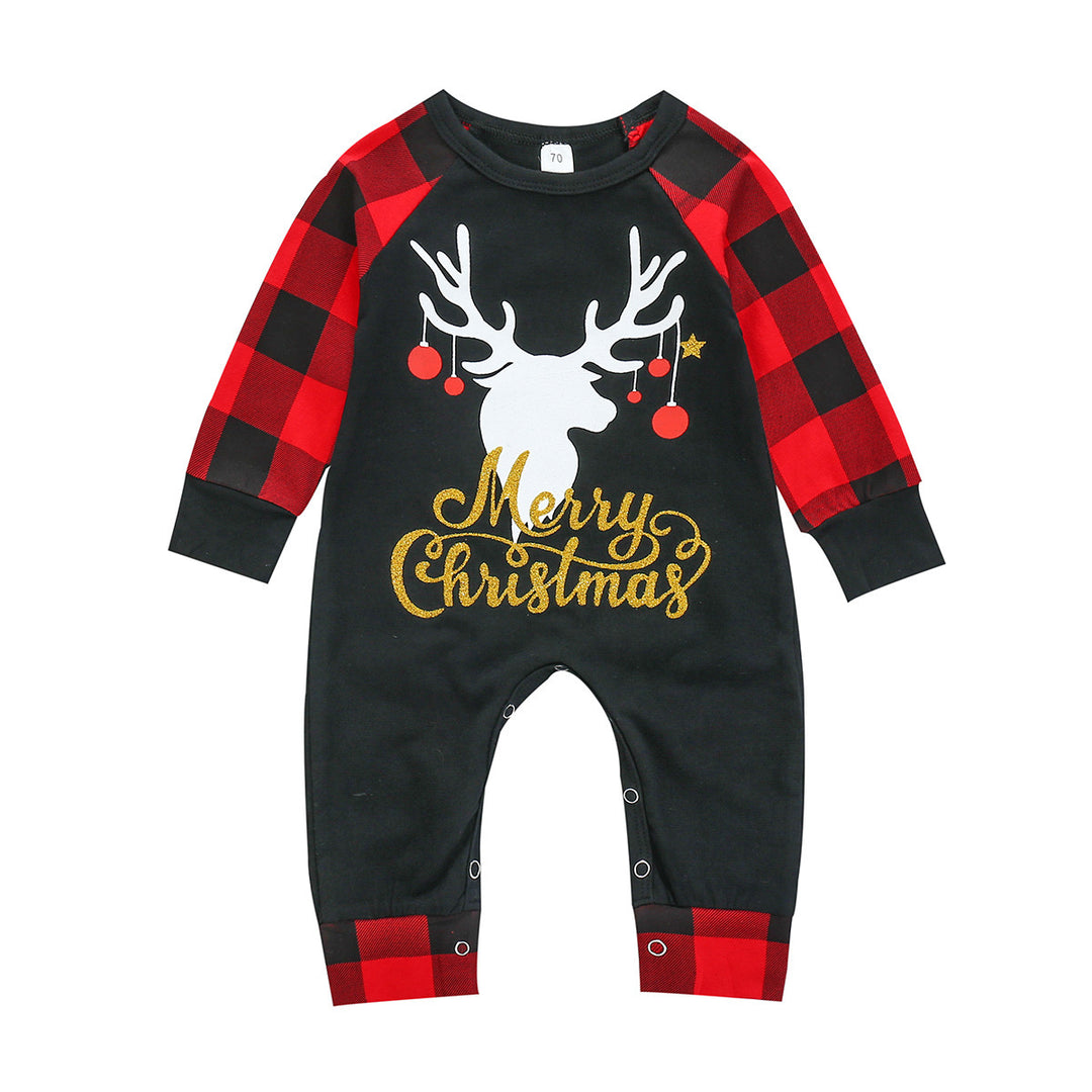 Children's Christmas Kids Long Sleeve Romper