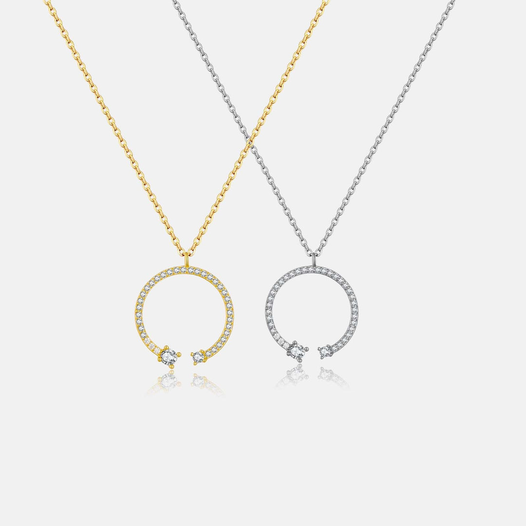 Fashion Love Necklace Circle Pendant Women