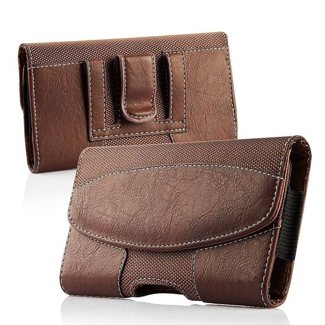 Universal Leather Phone Case Stitching Waist Bag