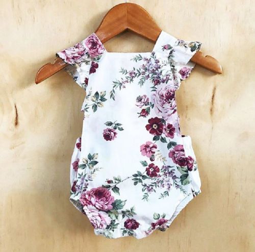 Martina Floral Romper Girls