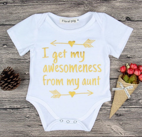 Newborn Baby Clothes Funny 1st Birthday Daddy Letter White Short Sleeve Baby Bodysuits Tiny Cotton Baby Clothes Onesie (China)