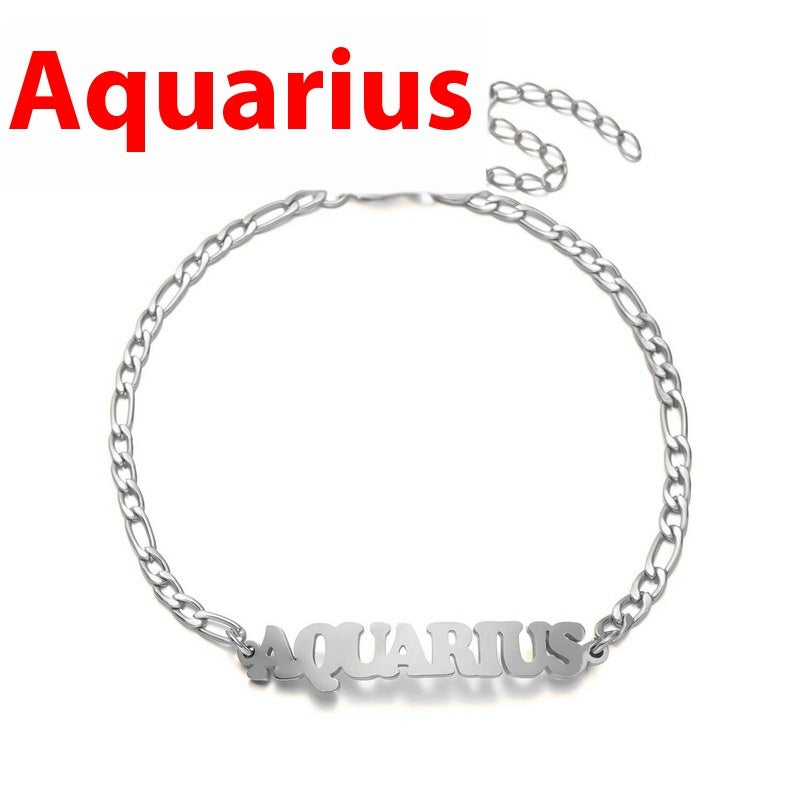 Bracelet Fashion Stainless Steel Twelve Constellation