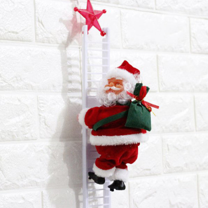 Climbing Ladder Electric Santa Claus Climbing Red Ladder Poll Jucărie