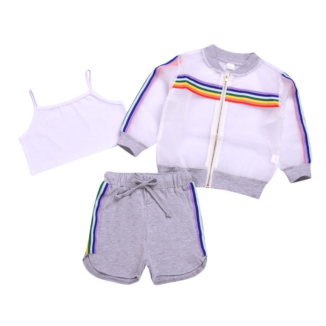 Baby girl summer jacket sports children's wear