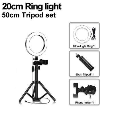 Mobile Phone Live Selfie Anchor Round LED Fill Light