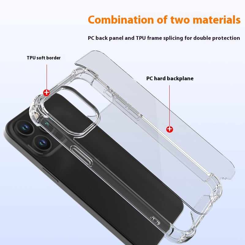 Suitable For 15 Phone Case Summer High-grade Stain-resistant Transparent Phone Case