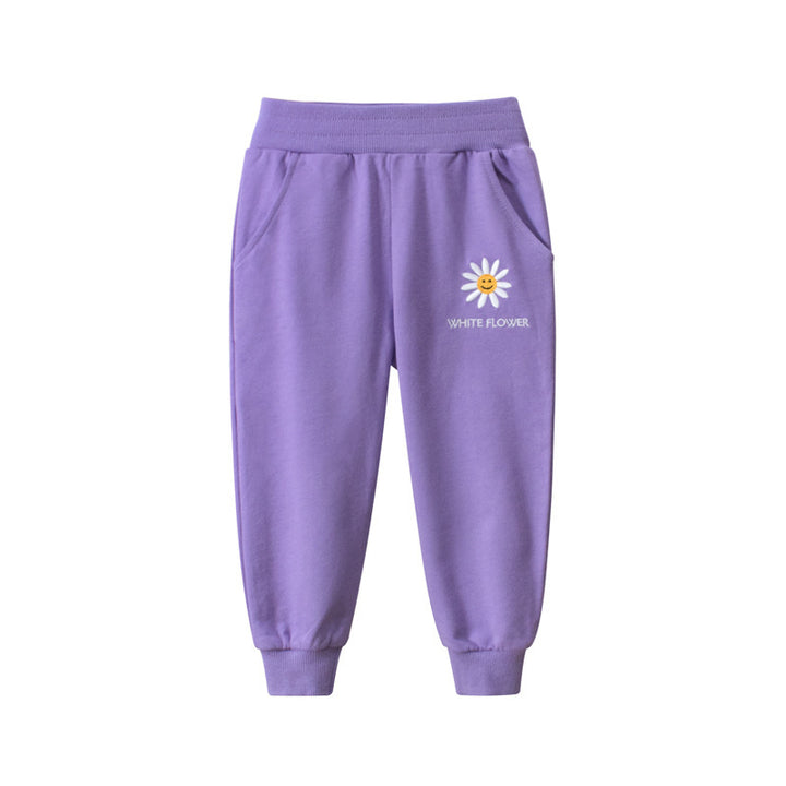 Girls' Trousers, Children's Outer Wear, Thin Western-Style Sports Pants For Kids